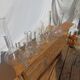 Lot of old soliflore vases chemistry laboratory equipment
