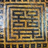 China woven bamboo rice or tea basket late 19th century early 20th century