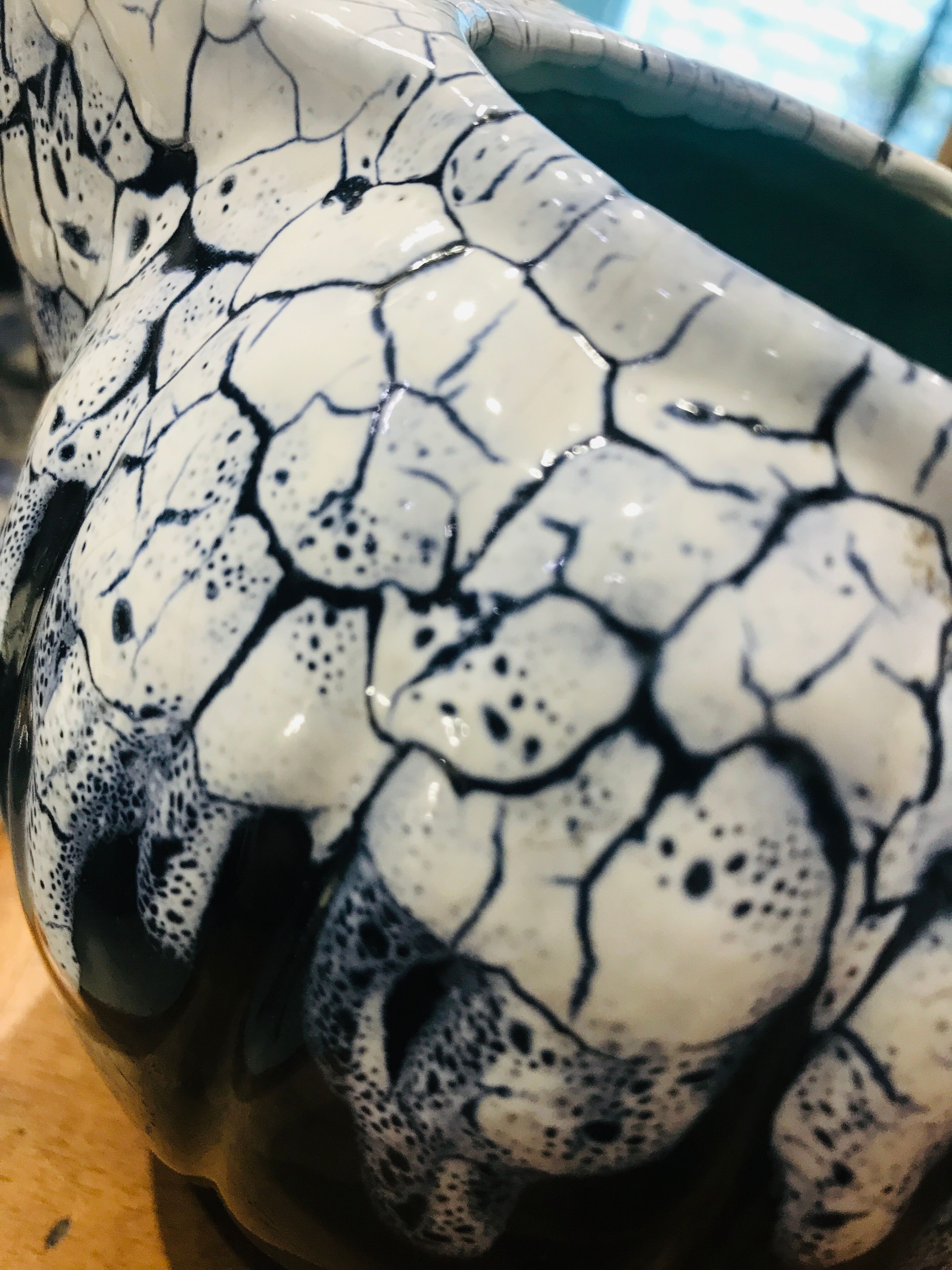Flamed ceramic pitcher A. Mouton
