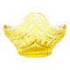Bol à fruits Art Déco, cristal, conçu par R. Hlousek, Tchécoslovaquie, années 1930.