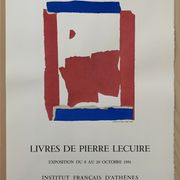 Affiche d'exposition par Nicolas DE STAEL, Institut français d'Athènes, 1981
