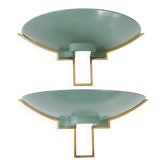 Pair of vintage 1940s wall lights