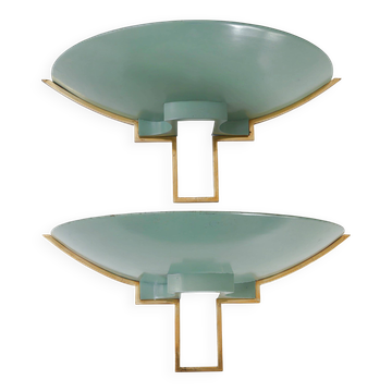 Paire d'appliques vintage 1940