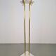 Italian Carrara Marble and Brass Freestanding Coat Rack, 1960s