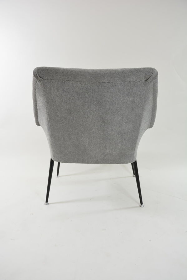 Fauteuil coquille carré grise