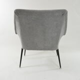 Grey square shell chair