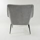 Grey square shell chair