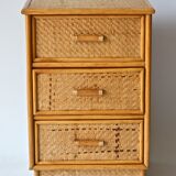 Wicker chest of drawers
