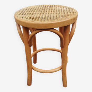 Tabouret rond cannage bistrot/viennois