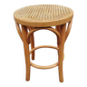 Tabouret rond cannage bistrot/viennois