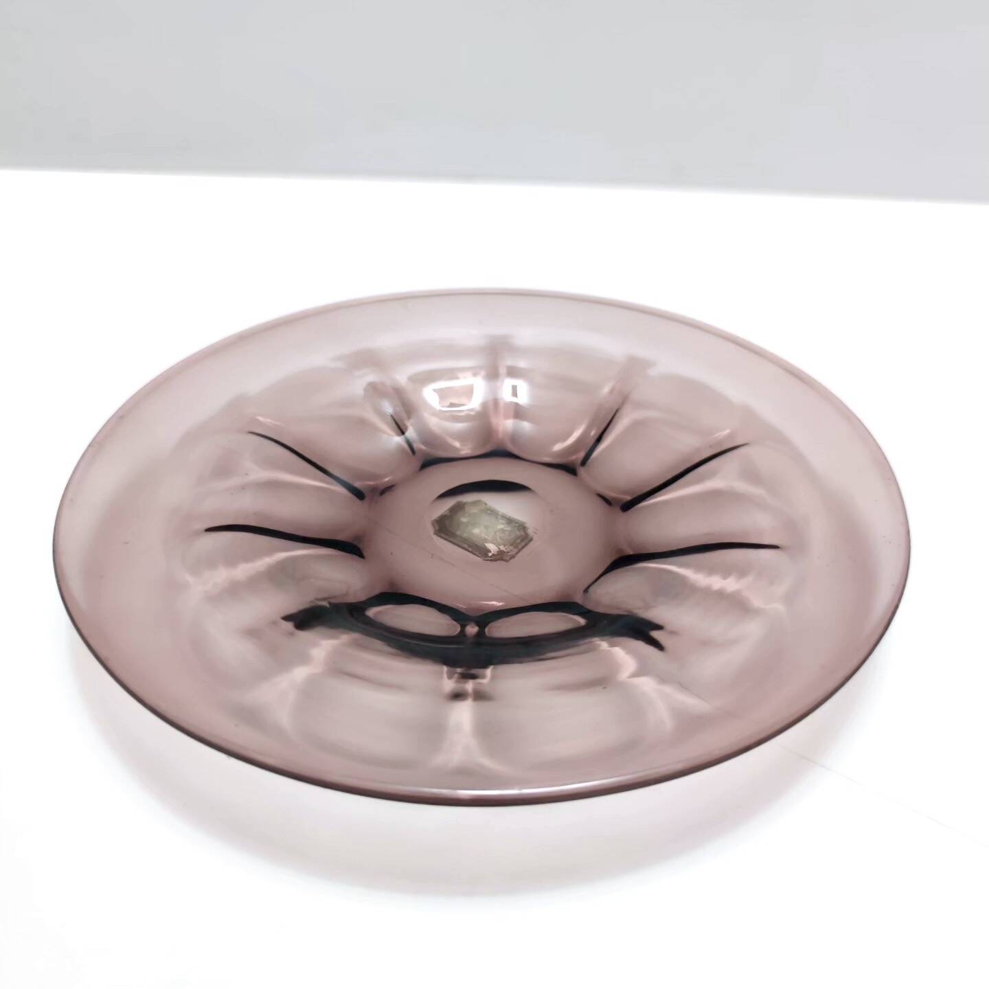 Vintage Amethyst Murano Glass Vide-Poche Ascribable to Vittorio Zecchin, Italy