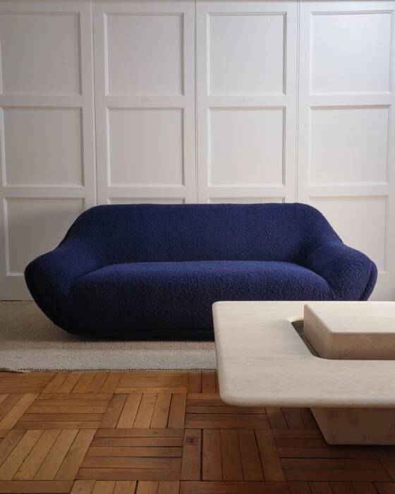 Saturn travertine table