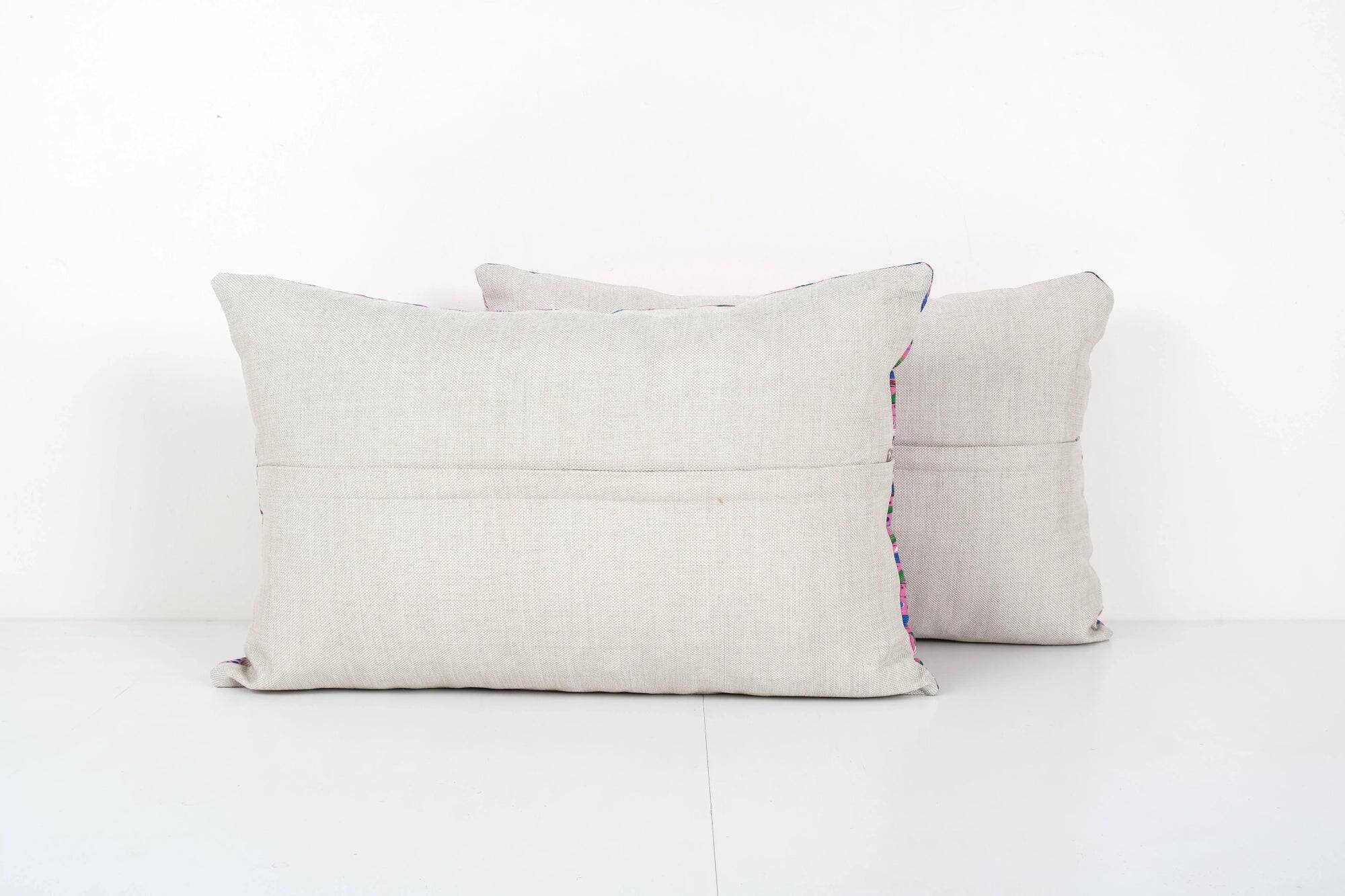 Set of 2 vintage Turkish cushion covers 56x41 cm