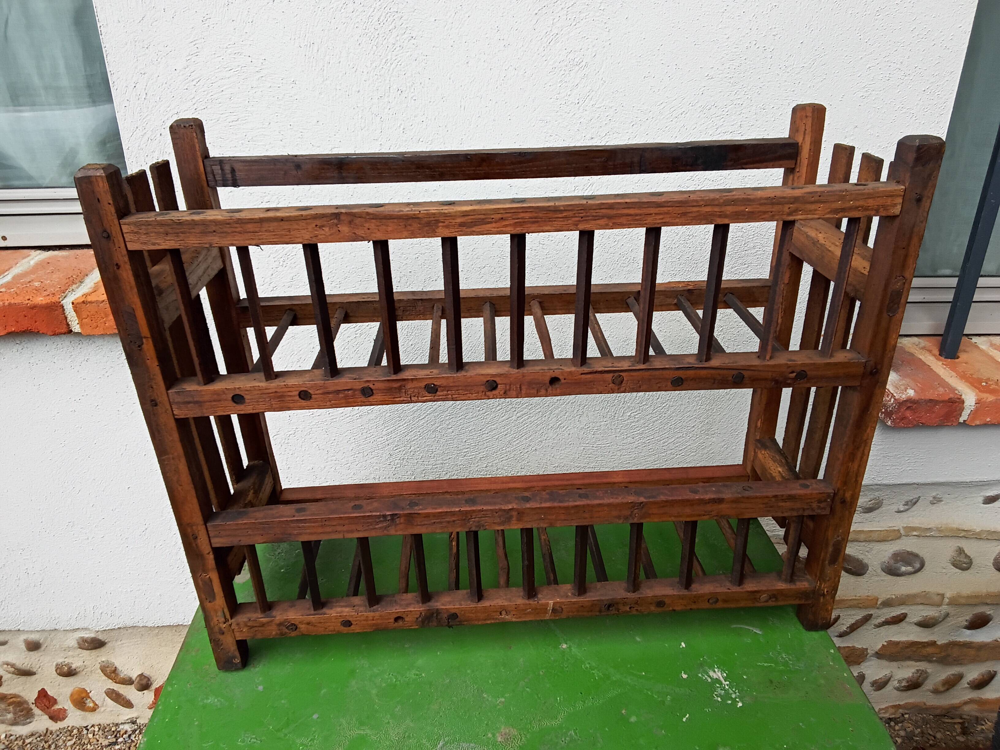 Wooden wall shelf