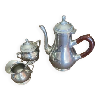 Shiny Pewter Coffee Service