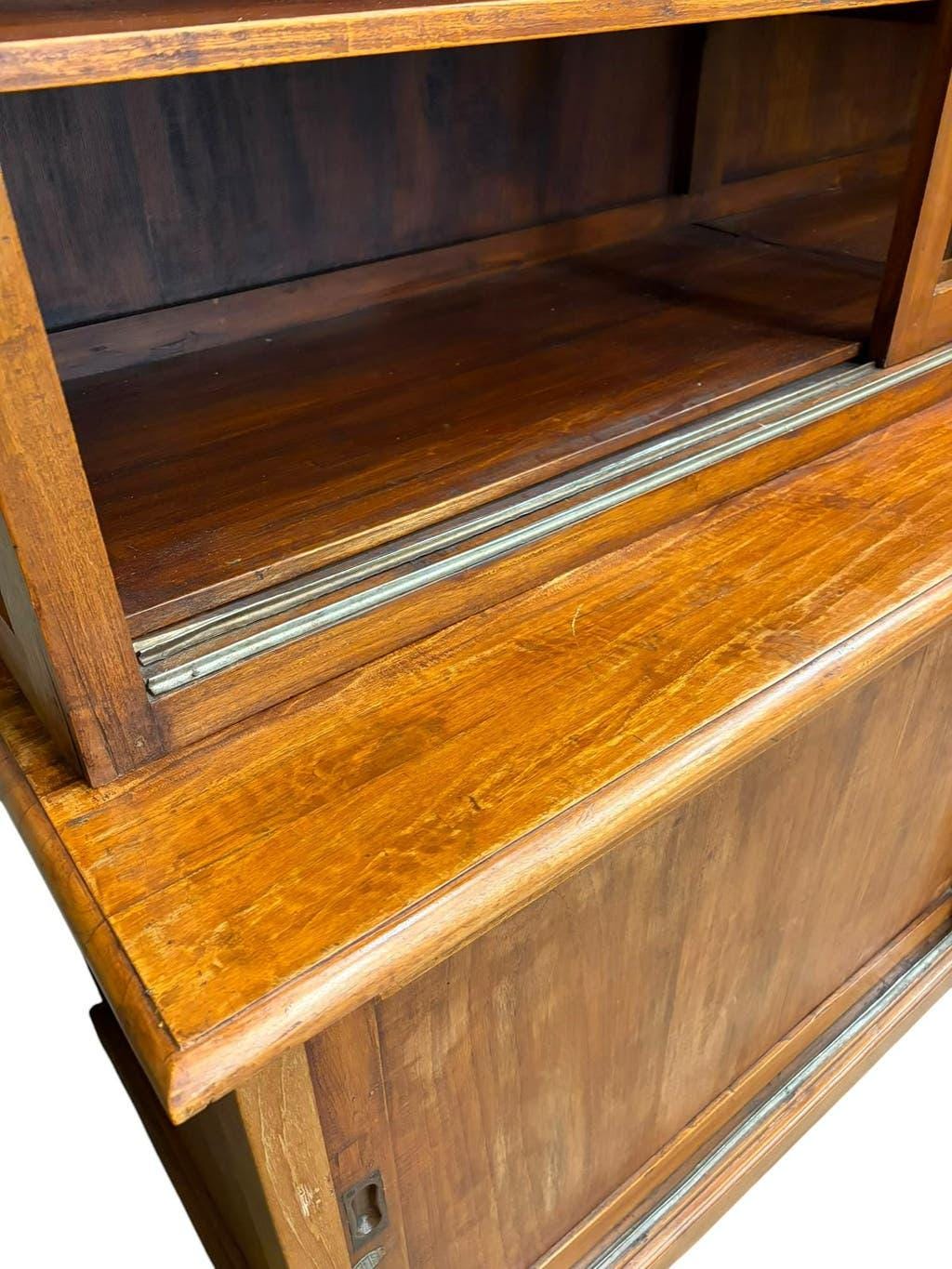 XL vintage display cabinet / bookshelf / apothecary cabinet