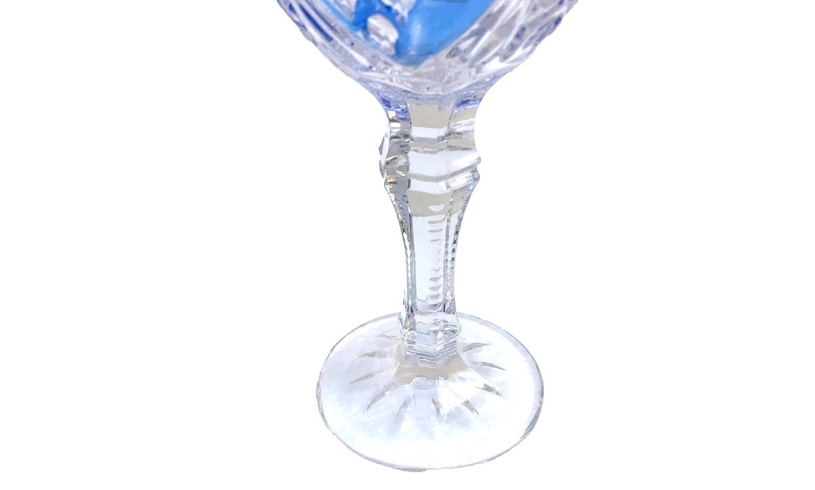 Coloured footed glass Anna Hutte (Germany) model Asti