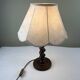 Turned wooden lamp