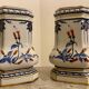 Pair of Kutani Eisen Vases - Porcelain - Showa Period (1926-1989)