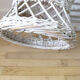 Fauteuil enfant corbeille rotin blanc