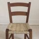Chaise d'enfant vintage bois et corde
