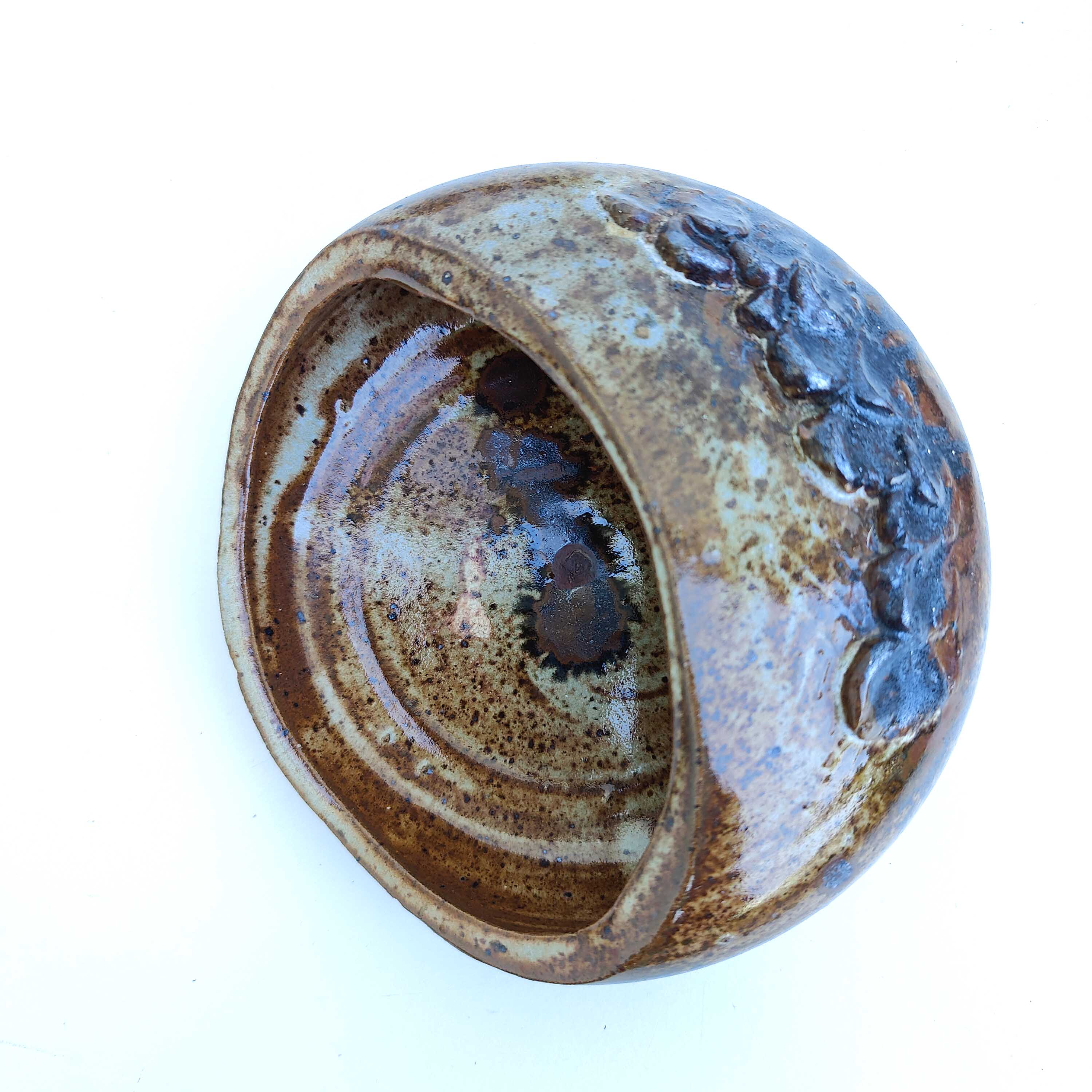 Empty vintage stoneware pocket