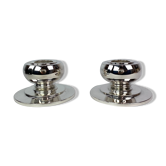 Ensemble de deux chandeliers bas en livres sterling 925 et argent poinçonné, années 1930