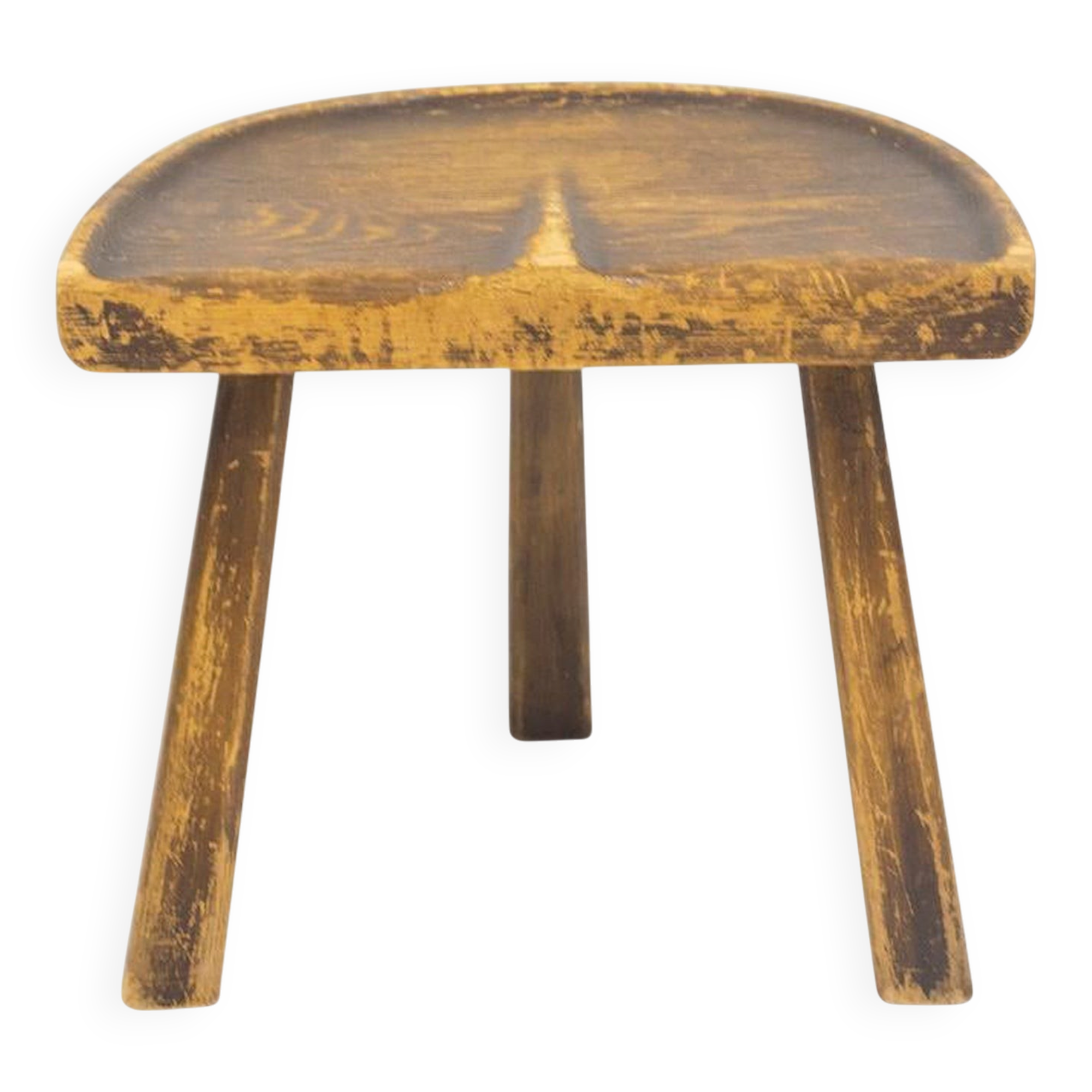 Rustic French tripod stool