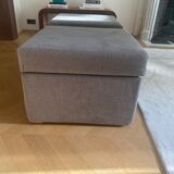 Paire de poufs carrés Flamant