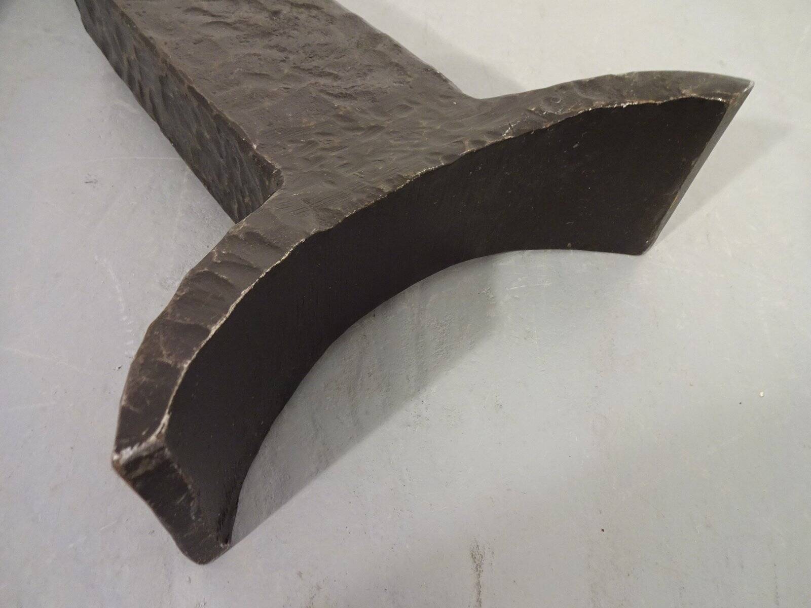 Brutalist Sculptural Iron Candleholder, 1960s
