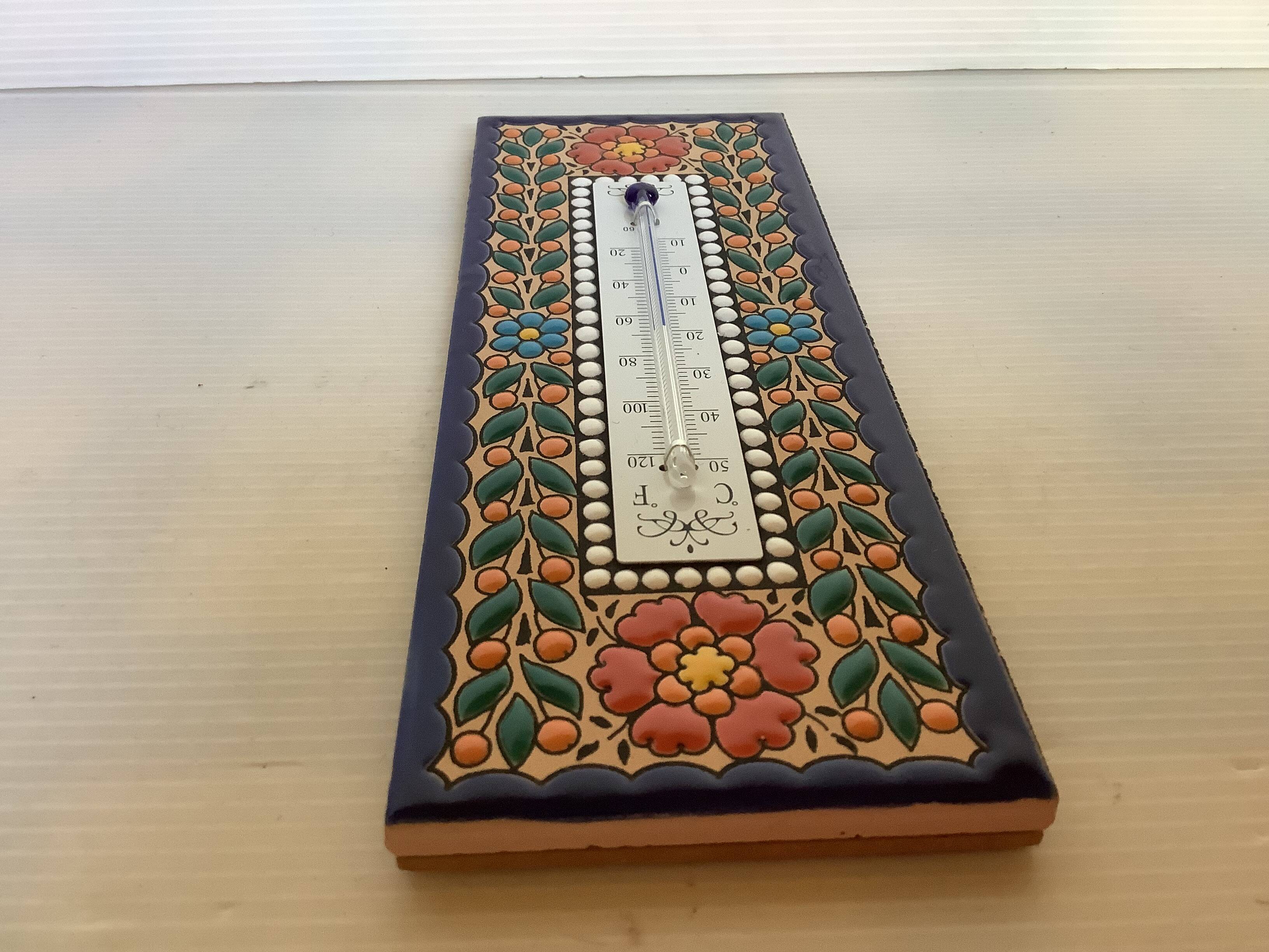 Cloisonne enamel thermometer