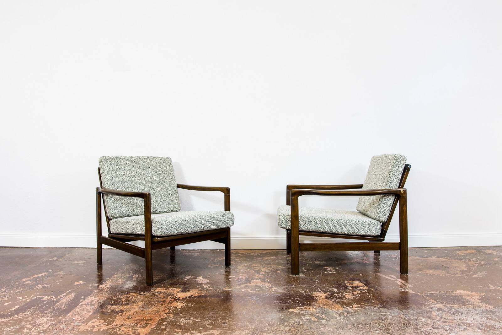 Mid Century Armchairs By Zenon Bączyk, 1960's, Set Of 2