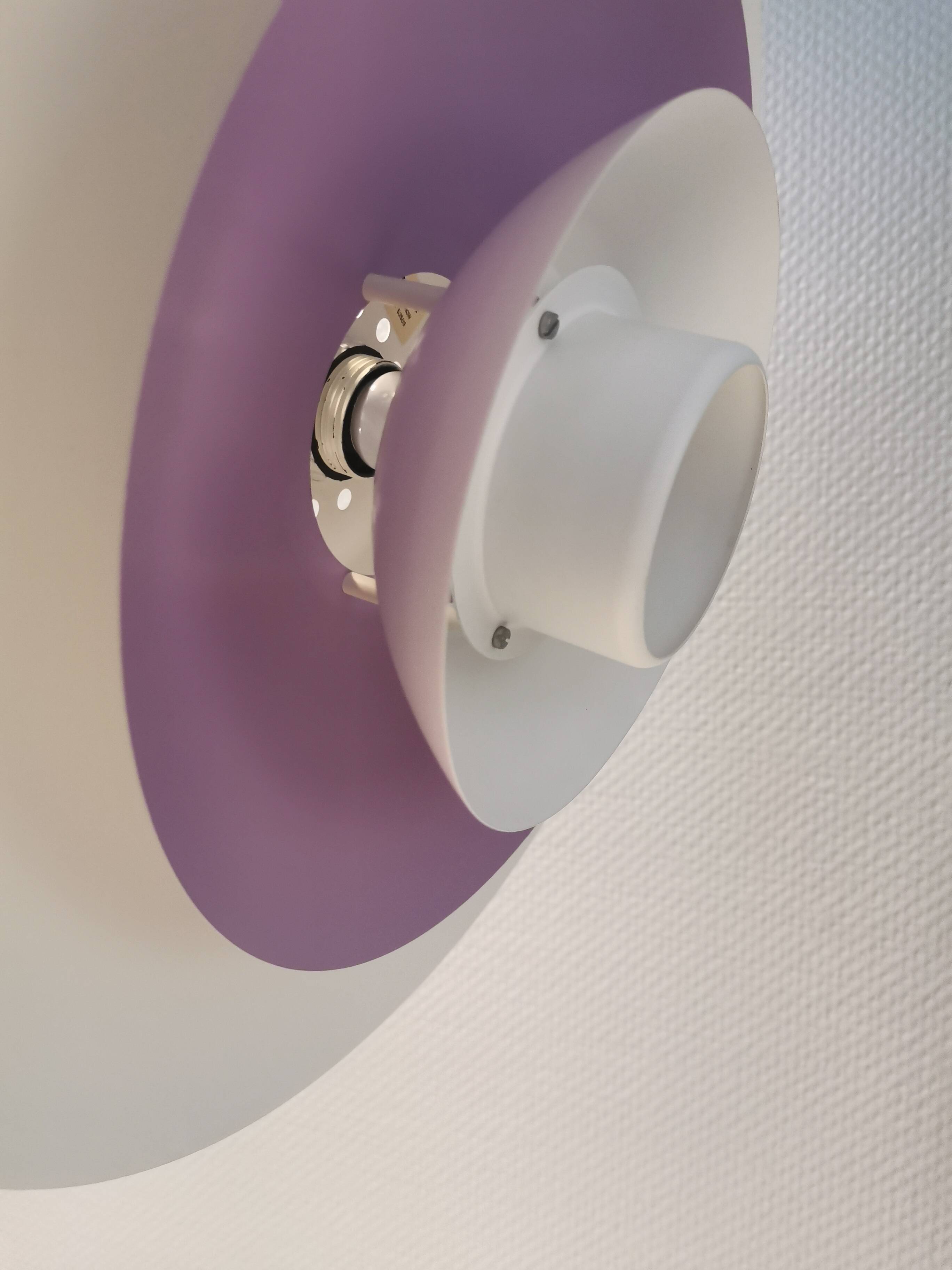 Large hanging lamp by Danish Form-Light 1980s. Multiple layers of shades.