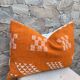 Moroccan orange pillowcase, Berber cushion cover, ear pillowcase.