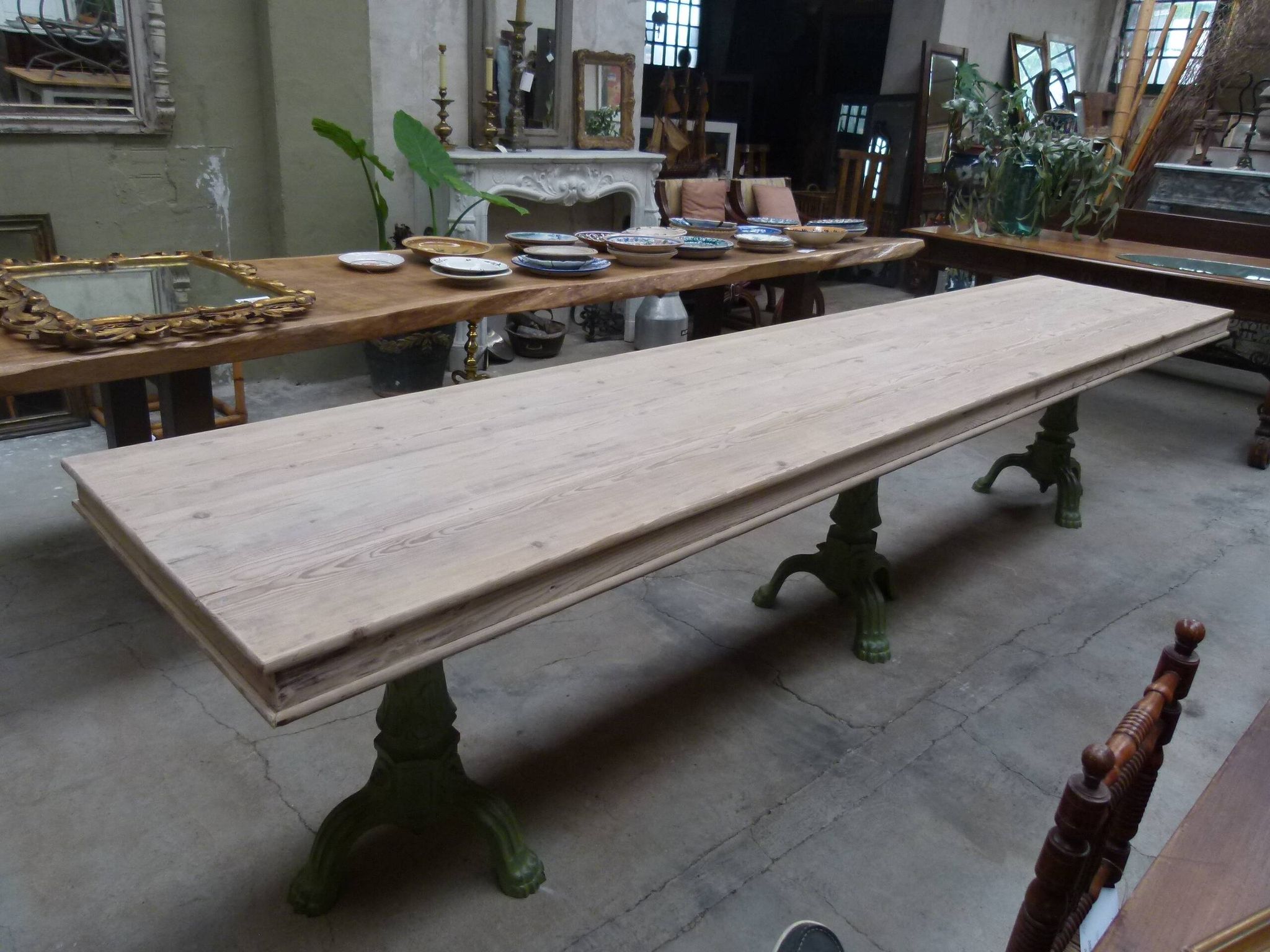 19th century wooden counter