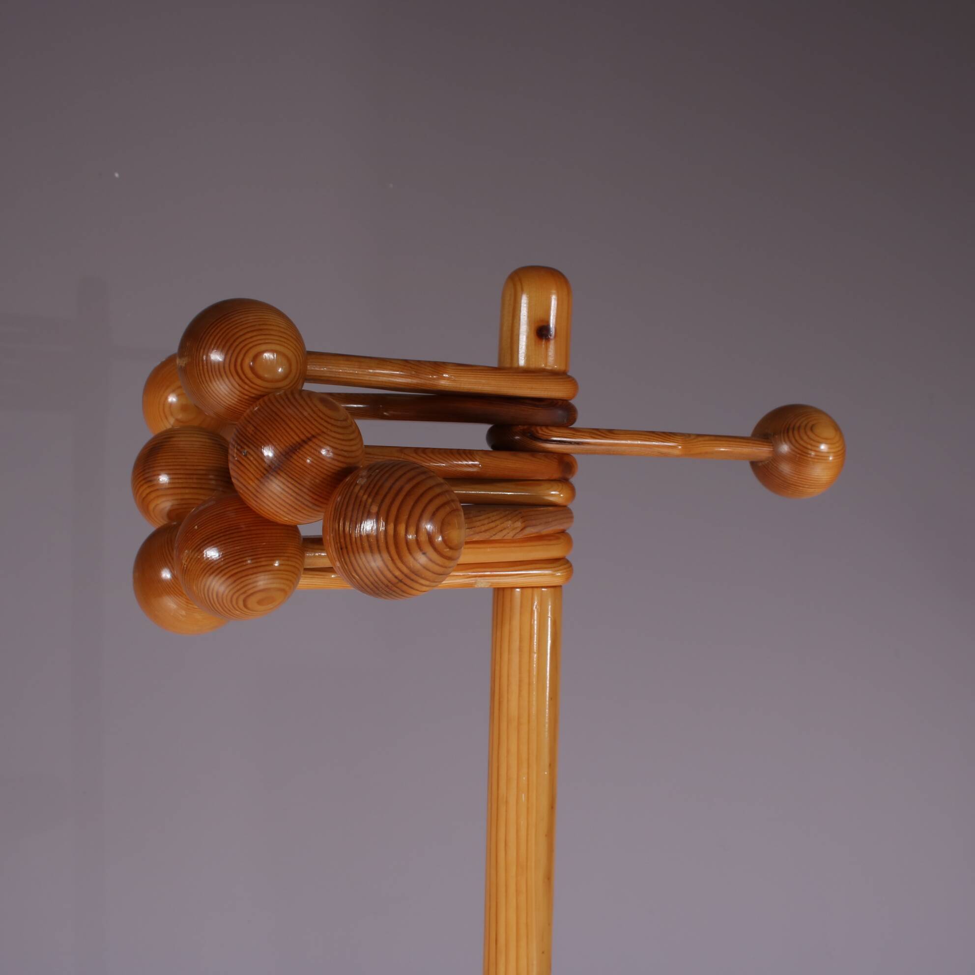 1970s Pine wooden coat rack from Denmark