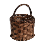 Brutalist basket in bark