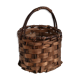 Brutalist basket in bark