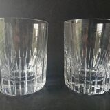 Lot of 2 Rotary Gm whisky glasses in Baccarat crystal.
