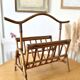 Vintage bamboo rattan magazine rack