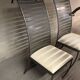Ensemble de 4 chaises en acier, 1980