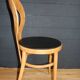 2 baumann chairs, seagull, dark beech, black imitation leather