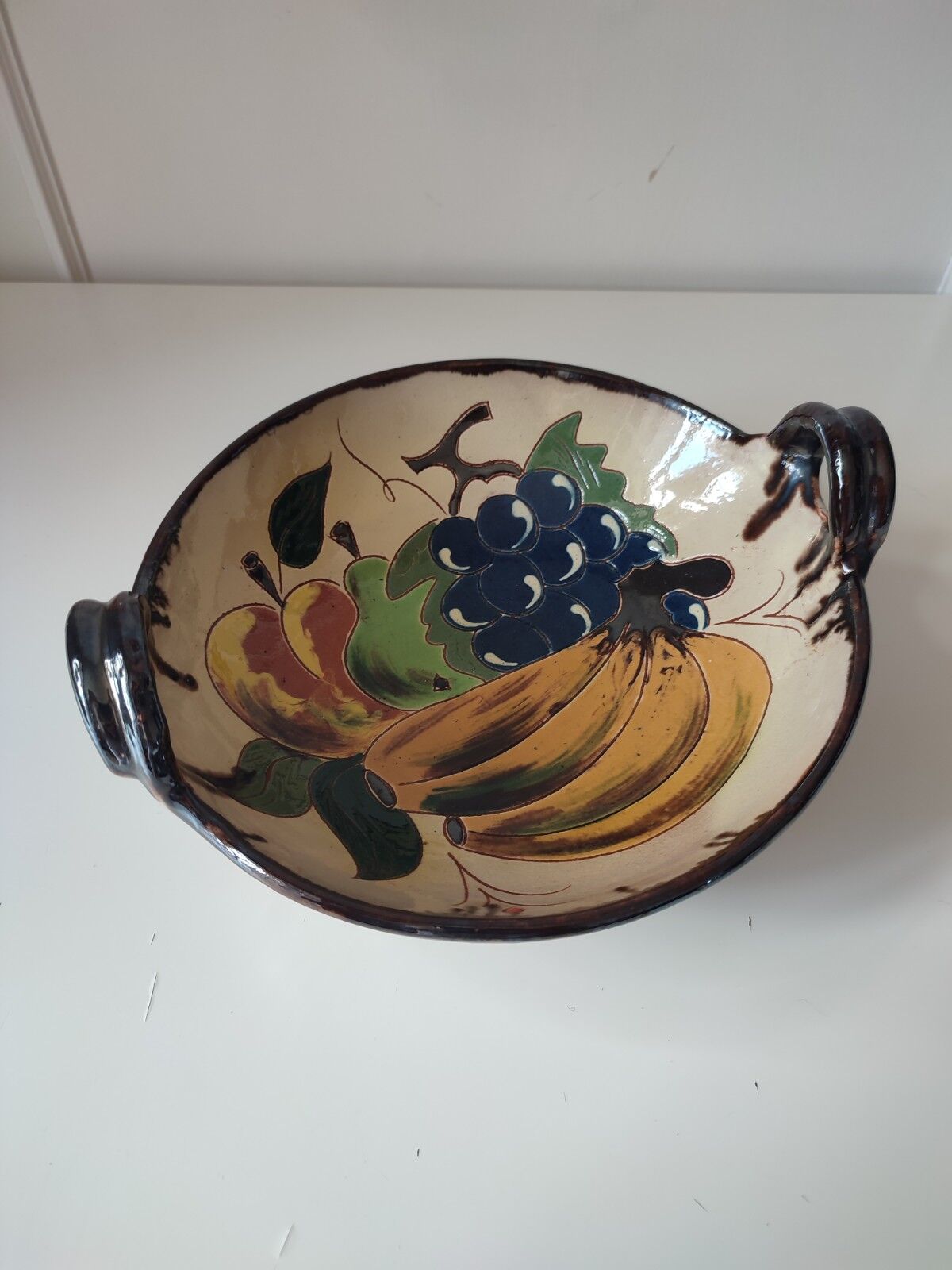 Glazed terracotta bowl