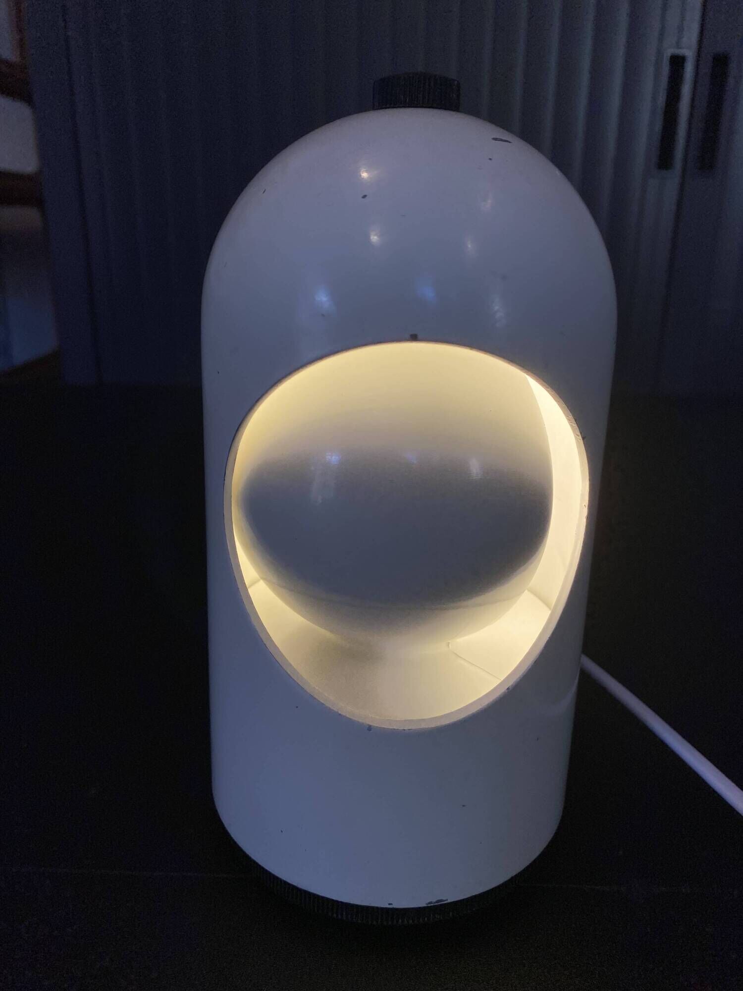 Lampe éclipse à poser de table bureau Selene ABM rotative Space Age vintage