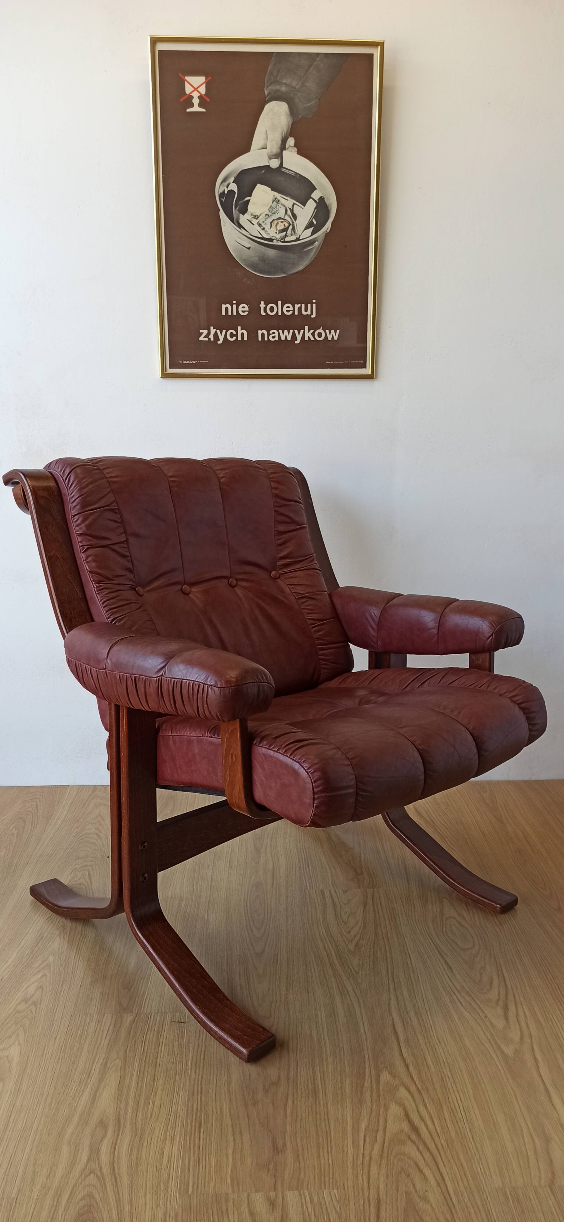 Fauteuil scandinave pour Ekornes vers les années 1970.