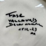 Plat signé Fase Vallauris