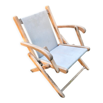 Chaise de jardin vintage pliante