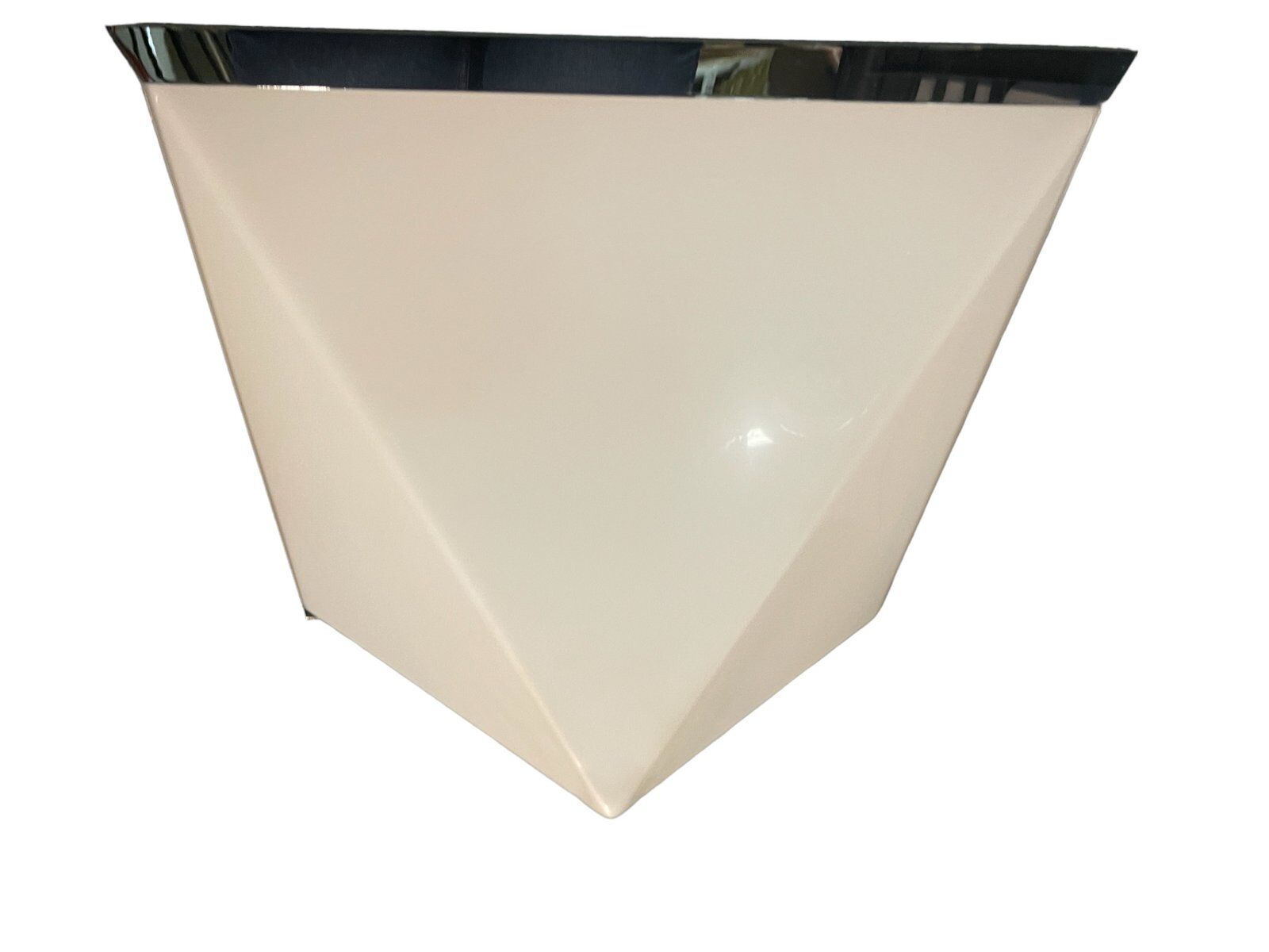 White Acrylic Flushmount from Zonca, Italy, 1980s