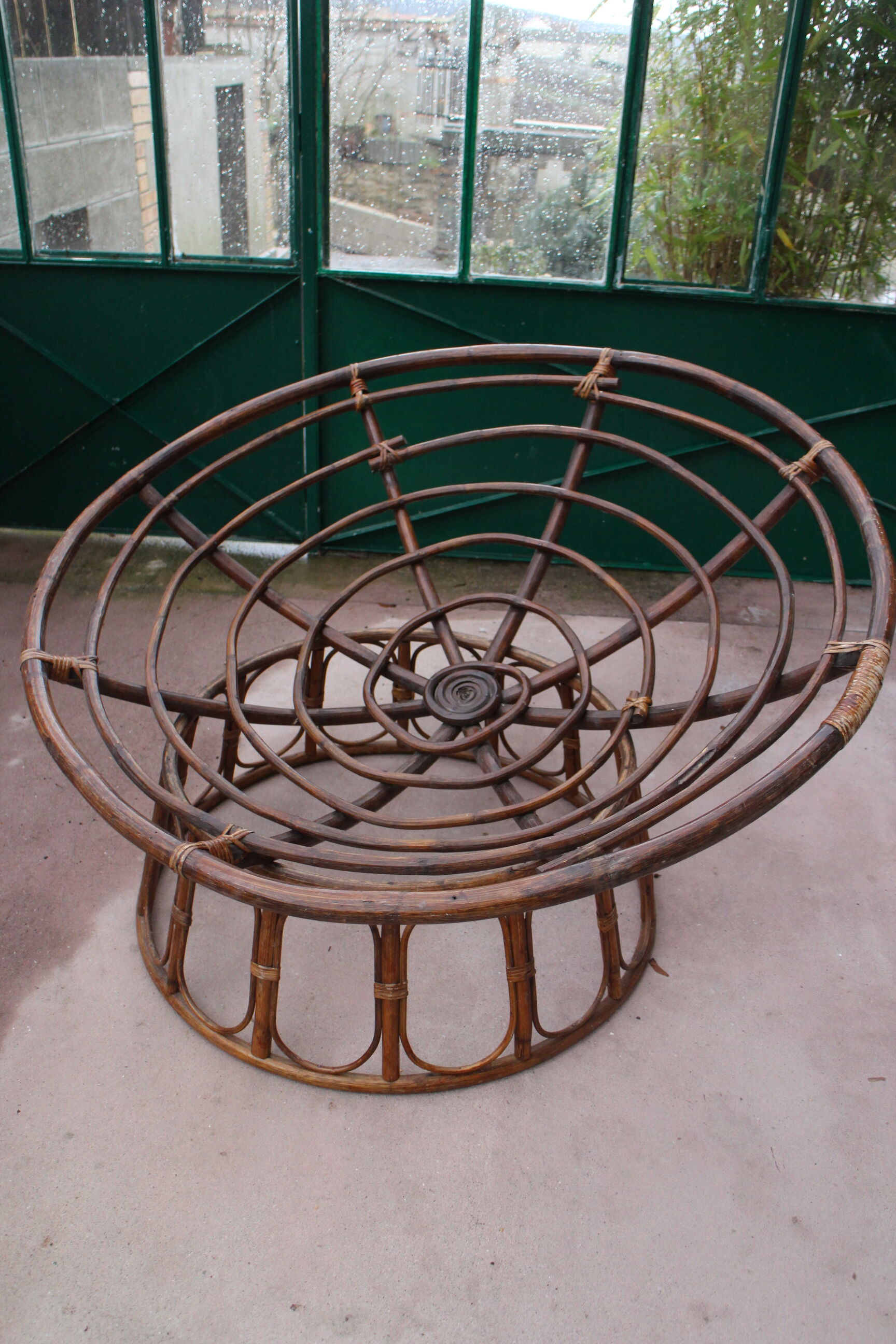 Vintage rattan easy chair