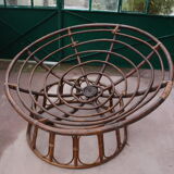 Vintage rattan easy chair